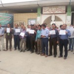 مسئولین فکری به حال معلمان کنند/گزارشی از تجمع مسالمت آمیز معلمان رامهرمز